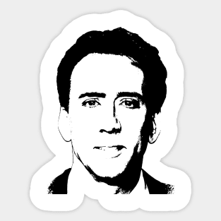 Nicolas Cage Pop Art Portrait Sticker